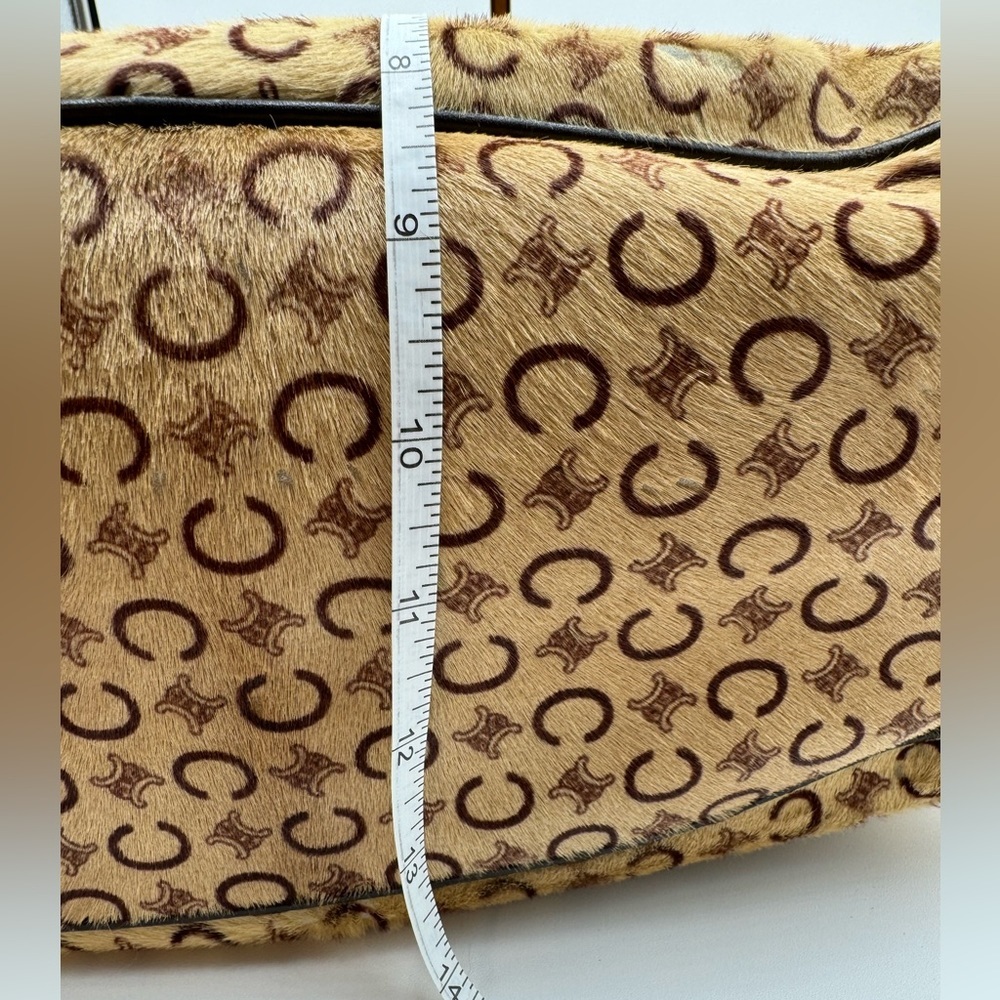 Celine-Authentic-Macadam Boogie Pony Hair Tote - Picture 3 of 16